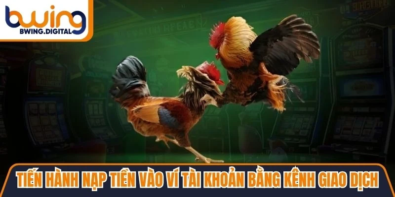 Tiến hành nạp tiền vào ví tài khoản bằng các kênh giao dịch