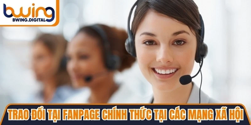 Trao đổi tại fanpage chính thức thuộc nhà cái tại các mạng xã hội